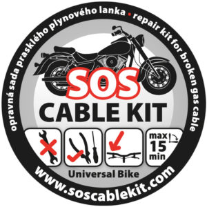 Opravná sada plynového lanka SOS CABLE KIT - Universal Bike